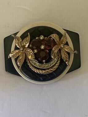 TAMMY DESIGNS - Victorian 4-Button hand-made pin - Circa 1989